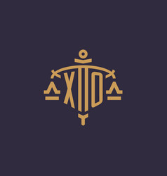 Monogram Xo Logo For Legal Firm With Geometric