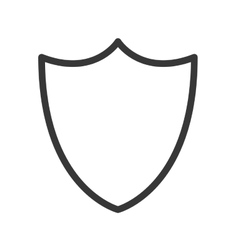 Blank shield icon Royalty Free Vector Image - VectorStock