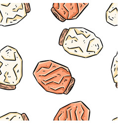 Himalayan Salt Lamps Doodles Seamless Pattern