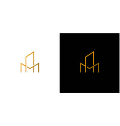 Modern And Professional M Letter Initial