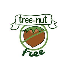 Tree Nut Free Label Allergy Friendly Product Tag