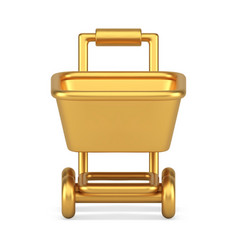 Golden Metallic Hypermarket Pushcart Grocery