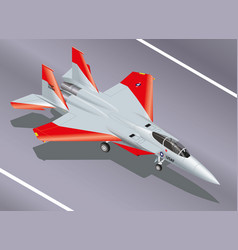 Isometric Of An F-15 Eagle Fighter