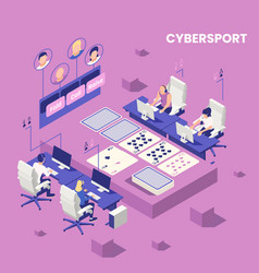 Cyber Sport Isometric Concept