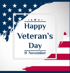 Happy Veterans Day Usa Greeting Card