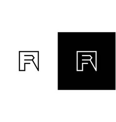 Modern And Sophisticated Letter Rf Initials Logo