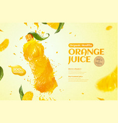 Orange Bottle Juice Ads