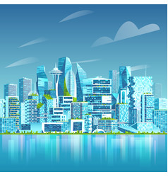 Smart City Skyline Urban Landscape