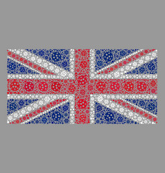 Covid19 United Kingdom Flag - Collage Covid-2019