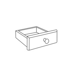 Drawer Icon Line Furniture Logo Modern Template