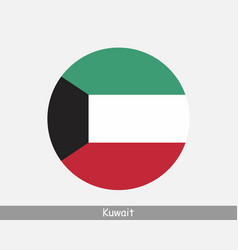 Kuwait Round Circle Flag