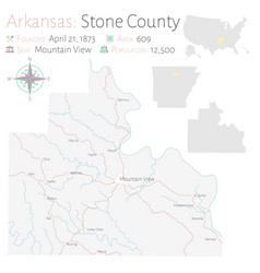 Map Stone County In Arkansas