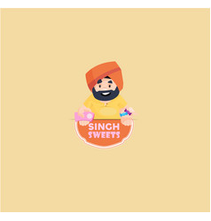 Singh Sweets Mascot Logo