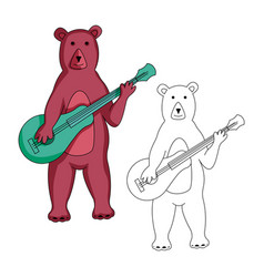 Bear With Guitar