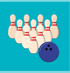 Bowling Strike Isolated