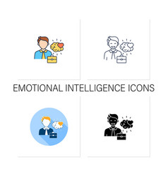 Emotional Intelligence Icons Set