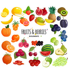 Fruits Berries Composition Background Poster