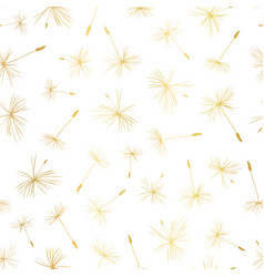 Gold Foil Dandelion Seeds Seamless