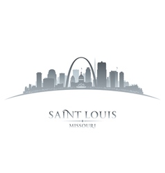 Saint Louis Missouri City Skyline Silhouette