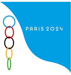 Paris Olympics 2024 Colorful Rings