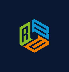 Creative Initial Letter Rbc Logo Design Concept