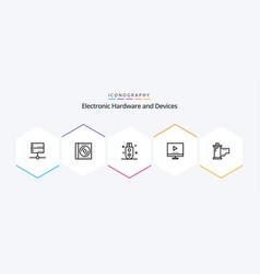 Devices 25 Line Icon Pack Including Technology