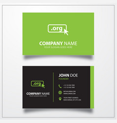 Domain Org Icon Business Card Template