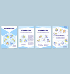 Telemarketing Blue Brochure Template