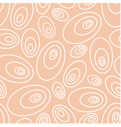 60s Retro Vintage Abstract Pattern With Ovals