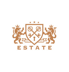 Lion Key Crest Estate Logo