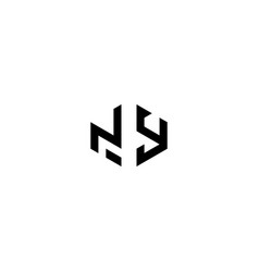 Ny Geometric Abstract Concept Logo Initial