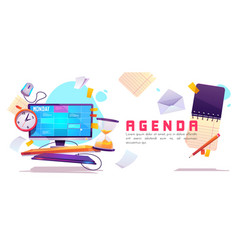 Collection weekly planner and to-do-list Vector Image