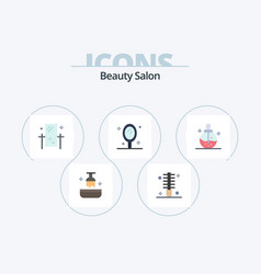 Beauty Salon Flat Icon Pack 5 Icon Design Salon