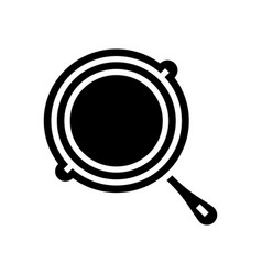 Cast Iron Skillet Kitchen Cookware Glyph Icon