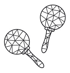 Low Poly Maracas Stroke