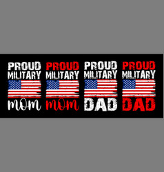 Proud Military Dad And Mom T Shirt