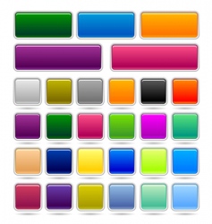 Empty web button set Royalty Free Vector Image