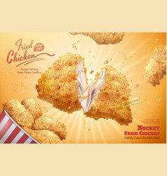 Yummy Fired Chicken Bucket Ads