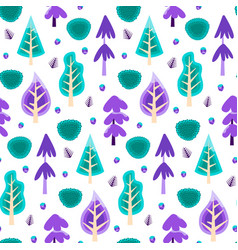 Cold Forest Seamless Pattern