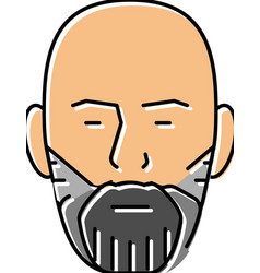 Beard Fade Color Icon