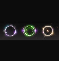 Circle Light Ring Halo Neon Glow Effect