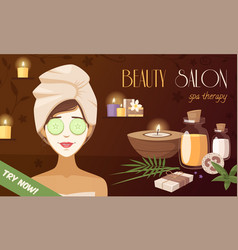 Spa Beauty Salon Cartoon Template