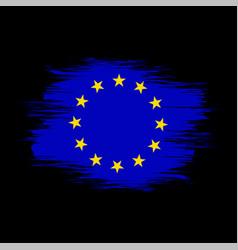 European Union Flag Grunge Texture National