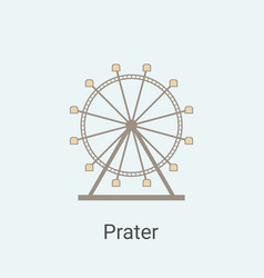 Ferris Wheel At Prater Amusement Park Vienna