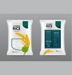 Premium Rice Product Package Mockup