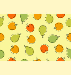 Simple Seamless Pattern With Fruits