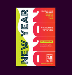 Colorful New Year Poster Template