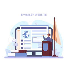 Diplomat Online Service Or Platform Idea Of