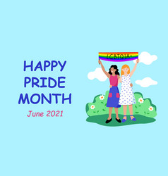 Happy Pride Month June 2021 Horizontal Website