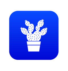 Prickly Pear Icon Blue